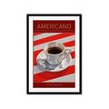 Picture of Americano Coffee _GroupedProduct_Rectangle_Portrait_Framed_Matted_