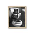 Picture of Plus Size Kitty on the Loo _GroupedProduct_Rectangle_Portrait_Framed_Matted_