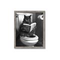 Picture of Plus Size Kitty on the Loo _GroupedProduct_Rectangle_Portrait_Framed_Matted_