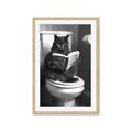 Picture of Plus Size Kitty on the Loo _GroupedProduct_Rectangle_Portrait_Framed_Matted_