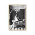 Picture of Splish Splash Safari _GroupedProduct_Rectangle_Portrait_Framed_Matted_