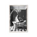 Picture of Splish Splash Safari _GroupedProduct_Rectangle_Portrait_Framed_Matted_