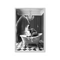 Picture of Splish Splash Safari _GroupedProduct_Rectangle_Portrait_Framed_Matted_