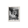 Picture of Joyful Elephant Bath Time _GroupedProduct_Rectangle_Portrait_Framed_Matted_