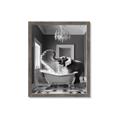 Picture of Joyful Elephant Bath Time _GroupedProduct_Rectangle_Portrait_Framed_Matted_