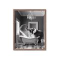 Picture of Joyful Elephant Bath Time _GroupedProduct_Rectangle_Portrait_Framed_Matted_