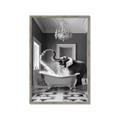 Picture of Joyful Elephant Bath Time _GroupedProduct_Rectangle_Portrait_Framed_Matted_