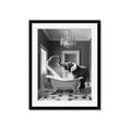 Picture of Joyful Elephant Bath Time _GroupedProduct_Rectangle_Portrait_Framed_Matted_