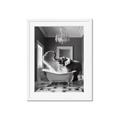 Picture of Joyful Elephant Bath Time _GroupedProduct_Rectangle_Portrait_Framed_Matted_