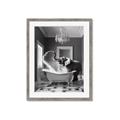 Picture of Joyful Elephant Bath Time _GroupedProduct_Rectangle_Portrait_Framed_Matted_