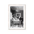 Picture of Joyful Elephant Bath Time _GroupedProduct_Rectangle_Portrait_Framed_Matted_