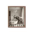 Picture of Luxuary Elephant _GroupedProduct_Rectangle_Portrait_Framed_Matted_