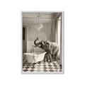 Picture of Luxuary Elephant _GroupedProduct_Rectangle_Portrait_Framed_Matted_