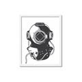 Picture of Vintage Diver Poster _GroupedProduct_Rectangle_Portrait_Framed_Matted_