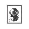 Picture of Vintage Diver Poster _GroupedProduct_Rectangle_Portrait_Framed_Matted_
