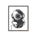 Picture of Vintage Diver Poster _GroupedProduct_Rectangle_Portrait_Framed_Matted_