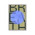 Picture of Breath Typography Poster _GroupedProduct_Rectangle_Portrait_Framed_Matted_