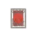 Picture of Good Morning Typography Poster _GroupedProduct_Rectangle_Portrait_Framed_Matted_