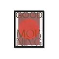 Picture of Good Morning Typography Poster _GroupedProduct_Rectangle_Portrait_Framed_Matted_