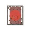 Picture of Good Morning Typography Poster _GroupedProduct_Rectangle_Portrait_Framed_Matted_