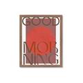 Picture of Good Morning Typography Poster _GroupedProduct_Rectangle_Portrait_Framed_Matted_