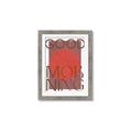 Picture of Good Morning Typography Poster _GroupedProduct_Rectangle_Portrait_Framed_Matted_