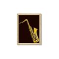 Picture of Golden Saxophone Poster _GroupedProduct_Rectangle_Portrait_Framed_Matted_