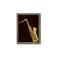 Picture of Golden Saxophone Poster _GroupedProduct_Rectangle_Portrait_Framed_Matted_