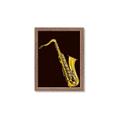 Picture of Golden Saxophone Poster _GroupedProduct_Rectangle_Portrait_Framed_Matted_