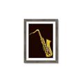 Picture of Golden Saxophone Poster _GroupedProduct_Rectangle_Portrait_Framed_Matted_