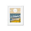 Picture of Summer Vacation Poster _GroupedProduct_Rectangle_Portrait_Framed_Matted_
