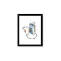 Picture of Retro Walkman Poster _GroupedProduct_Rectangle_Portrait_Framed_Matted_