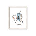 Picture of Retro Walkman Poster _GroupedProduct_Rectangle_Portrait_Framed_Matted_