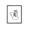 Picture of Retro Walkman Poster _GroupedProduct_Rectangle_Portrait_Framed_Matted_