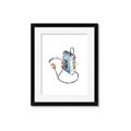 Picture of Retro Walkman Poster _GroupedProduct_Rectangle_Portrait_Framed_Matted_