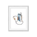 Picture of Retro Walkman Poster _GroupedProduct_Rectangle_Portrait_Framed_Matted_