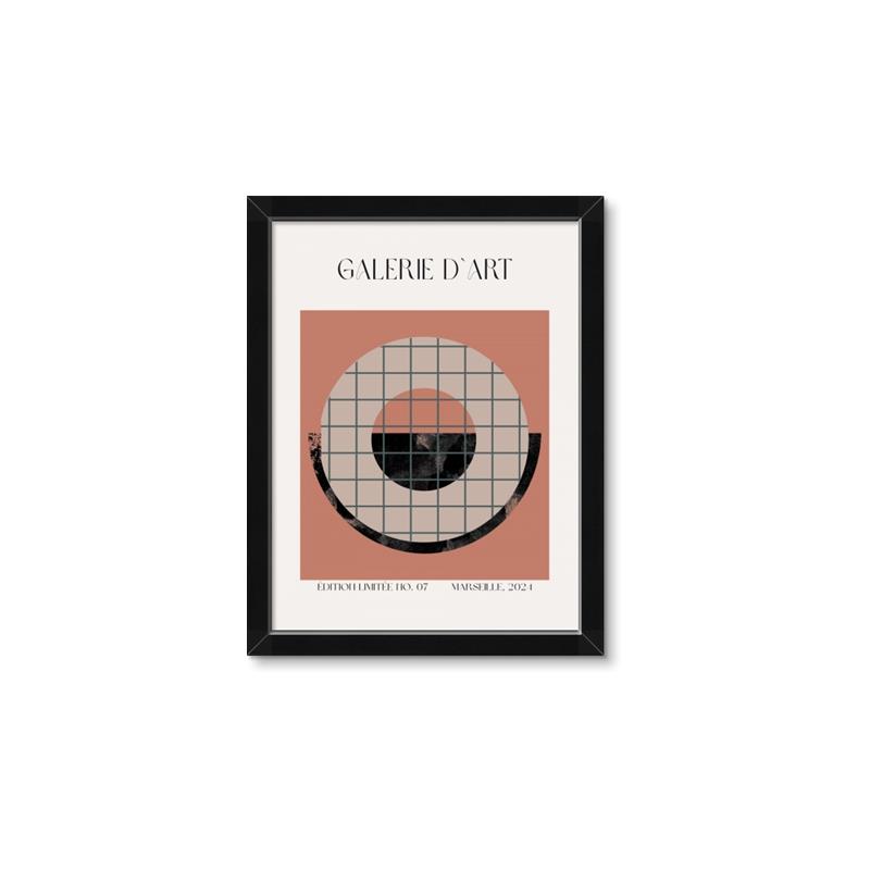 Picture of Geometric Eclipse _GroupedProduct_Rectangle_Portrait_Framed_Matted_