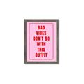 Picture of Bad Vibes Typography Poster _GroupedProduct_Rectangle_Portrait_Framed_Matted_