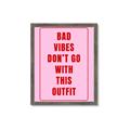 Picture of Bad Vibes Typography Poster _GroupedProduct_Rectangle_Portrait_Framed_Matted_