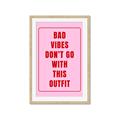 Picture of Bad Vibes Typography Poster _GroupedProduct_Rectangle_Portrait_Framed_Matted_