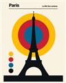 Picture of Retro Eiffel Tower Poster _GroupedProduct_Rectangle_Portrait_Unframed_Print_Only_