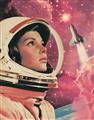 Picture of Astronaut in Space _GroupedProduct_Rectangle_Portrait_Unframed_Print_Only_
