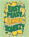 Picture of Easy Peasy Lemon Squeezy Typography Poster _GroupedProduct_Rectangle_Portrait_Unframed_Print_Only_