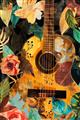 Picture of Music Guitar Collage  _GroupedProduct_Rectangle_Portrait_Unframed_Print_Only_