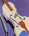 Picture of Retro Style Violin _GroupedProduct_Rectangle_Portrait_Unframed_Print_Only_