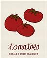 Picture of Food Art - Tomatoes Rome Food Market _GroupedProduct_Rectangle_Portrait_Unframed_Print_Only_