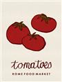 Picture of Food Art - Tomatoes Rome Food Market _GroupedProduct_Rectangle_Portrait_Unframed_Print_Only_
