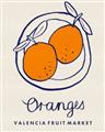 Picture of Food Art - Oranges Valencia Fruit Market _GroupedProduct_Rectangle_Portrait_Unframed_Print_Only_