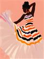 Picture of Dancer & Flourish Poster _GroupedProduct_Rectangle_Portrait_Unframed_Print_Only_