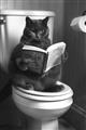 Picture of Plus Size Kitty on the Loo _GroupedProduct_Rectangle_Portrait_Unframed_Print_Only_